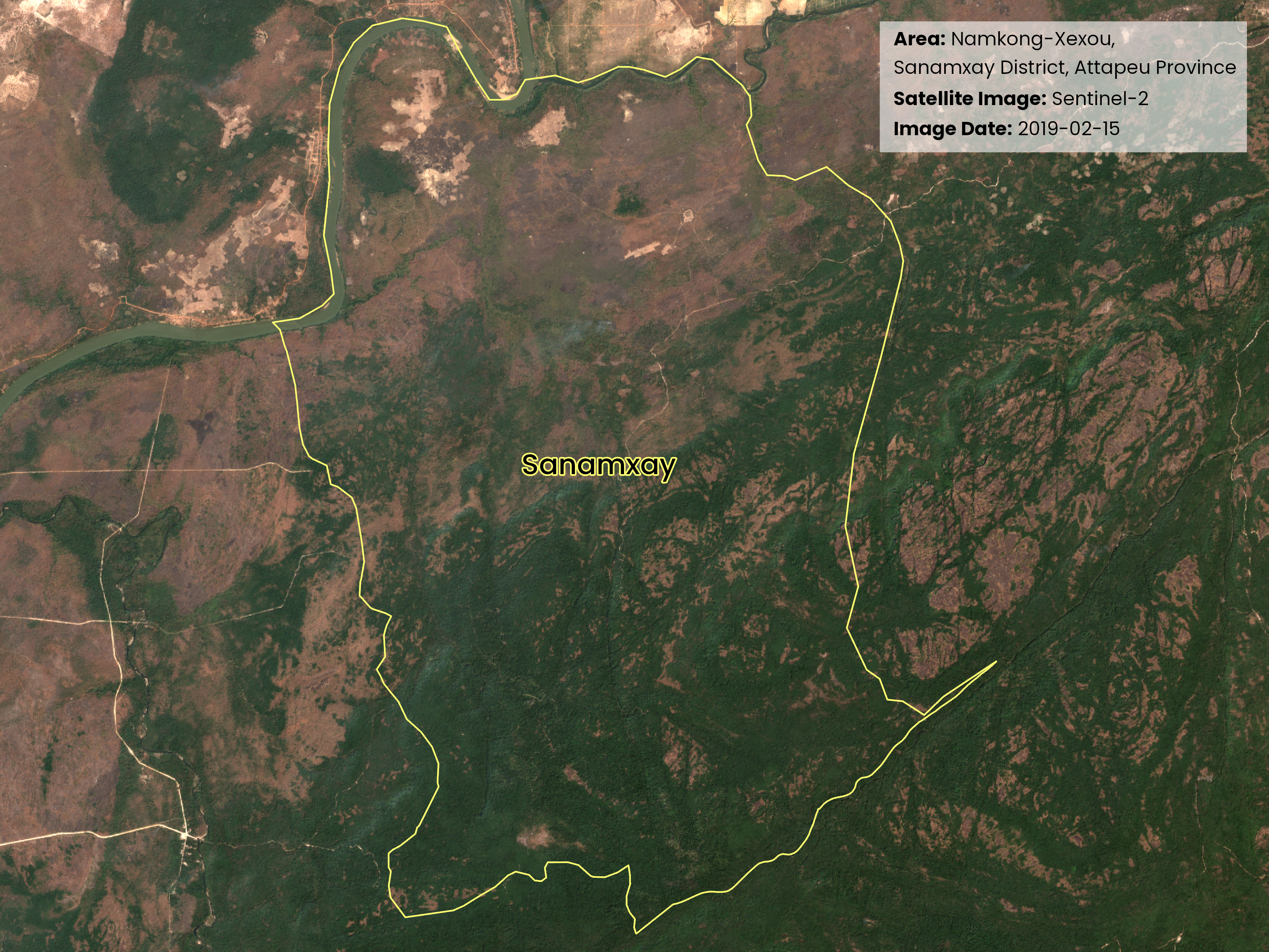 8_NamkongXexou_Attapeu_Sanamxa_Sentinel-2_2019-02-15