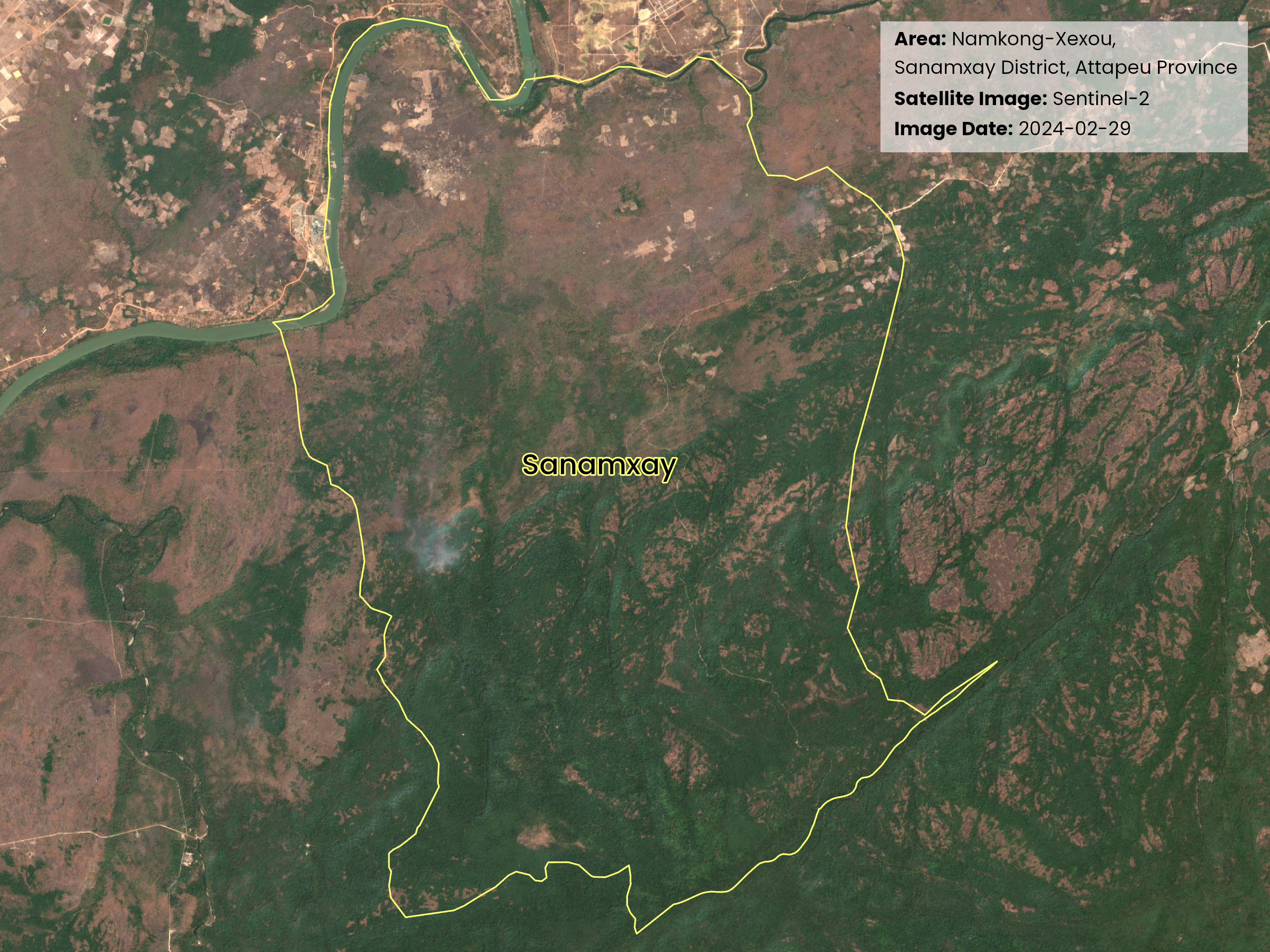 8_NamkongXexou_Attapeu_Sanamxa_Sentinel-2_2024-02-29